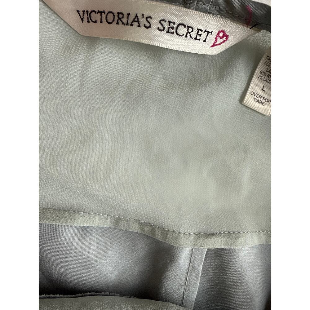 Vintage Victoria’s secret slip dress lace satin silver size L - Picture 15 of 16
